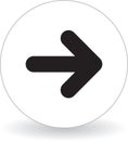 Next page icon web button black and white Royalty Free Stock Photo