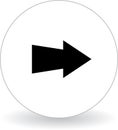 Next page icon web button black and white