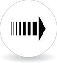 Next page icon web button black and white Royalty Free Stock Photo