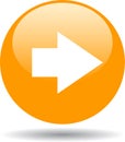 Next page web button orange Royalty Free Stock Photo