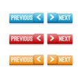 Next & Previous Buttons Royalty Free Stock Photo