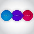Next Step Arrow Circles. Vector Design