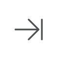 Next step flat color ui icon Royalty Free Stock Photo