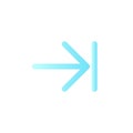 Next step flat gradient color ui icon Royalty Free Stock Photo