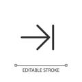 Next step pixel perfect linear ui icon Royalty Free Stock Photo