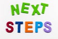 Next steps forward direction progress future goal Royalty Free Stock Photo