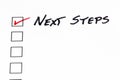 Next steps move forward future progress step plan prepare guide