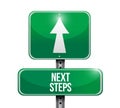 Next steps sign concept Illustrator Royalty Free Stock Photo