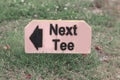 Next tee fairway Royalty Free Stock Photo