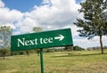 Next tee Royalty Free Stock Photo
