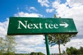 Next tee Royalty Free Stock Photo