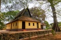 Little house near Mekong River in Kratie, Cambodia during dry season