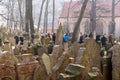 Old Jewish Cemetery in Prague, Czech Republic Royalty Free Stock Photo