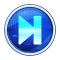 Next track icon futuristic blue round button vector illustration Royalty Free Stock Photo