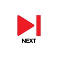 Next video graphic icon design template