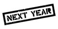 Next Year rubber stamp Royalty Free Stock Photo