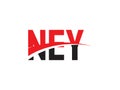 NEY Letter Initial Logo Design Vector Illustration