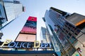 Ney York Police Dept at Times Square, , a symbol of New York Royalty Free Stock Photo