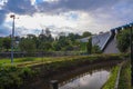 Neyyar Dam frint view and beautiful sky Royalty Free Stock Photo