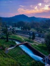 Neyyar Dam landscape Trivandrum Kerala India Royalty Free Stock Photo