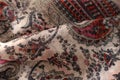 Fabric decorated with fantasy designs, texture