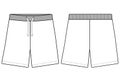 Nfant Boys Half short Pant flat sketch vector illustration Royalty Free Stock Photo