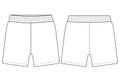 Nfant Boys Half short Pant flat sketch vector illustration Royalty Free Stock Photo