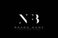 NFB abstract letter logo design Royalty Free Stock Photo
