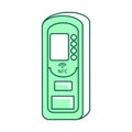 NFC device, keyless lock green linear object