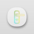 NFC door lock app icon Royalty Free Stock Photo