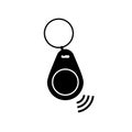 NFC key fob silhouette icon