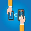 NFC near field communication mobile payment Royalty Free Stock Photo