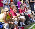 NFL Arizona Cardinals training camp fans Royalty Free Stock Photo