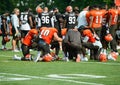 NFL Cleveland Browns Players in Prayer