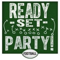 NFL Football Watch Party Invitation Royalty Free Stock Photo