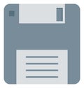 Floppy, Floppy Drive, Floppy Disk Vector Icon editable