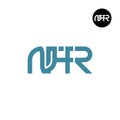 NFR Logo Letter Monogram Design Royalty Free Stock Photo
