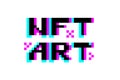 NFT ART. Pixel art. Non fungible token Royalty Free Stock Photo