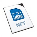 NFT file isolated on white background Royalty Free Stock Photo