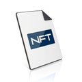NFT file isolated on white background Royalty Free Stock Photo