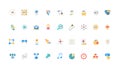 NFT, non fungible token, cryptocurrency wallet to buy, investment assets color icon set