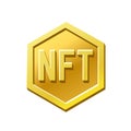 NFT Non Fungible Token Icon. Crypto Currency