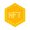 NFT Token Vector Icon Royalty Free Stock Photo