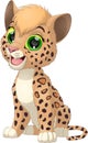 NFunny little leopard Royalty Free Stock Photo