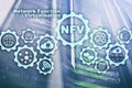 NFV Network Function Virtualization. Architecture Technologies Virtual Machines Concept. Royalty Free Stock Photo