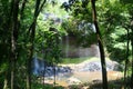 Ngardmau Waterfall, Palau`s tallest falls Royalty Free Stock Photo