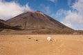 Ngauruhoe volcano in Tongariro National Park Royalty Free Stock Photo