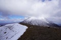 Ngauruhoe Volcano in Tongariro National Park in New Zealand Royalty Free Stock Photo