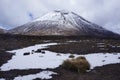 Ngauruhoe Volcano in Tongariro National Park in New Zealand Royalty Free Stock Photo