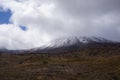 Ngauruhoe Volcano in Tongariro National Park in New Zealand Royalty Free Stock Photo
